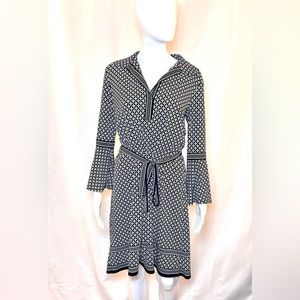 Max Studio Shirt Dress Split Neck Size Small